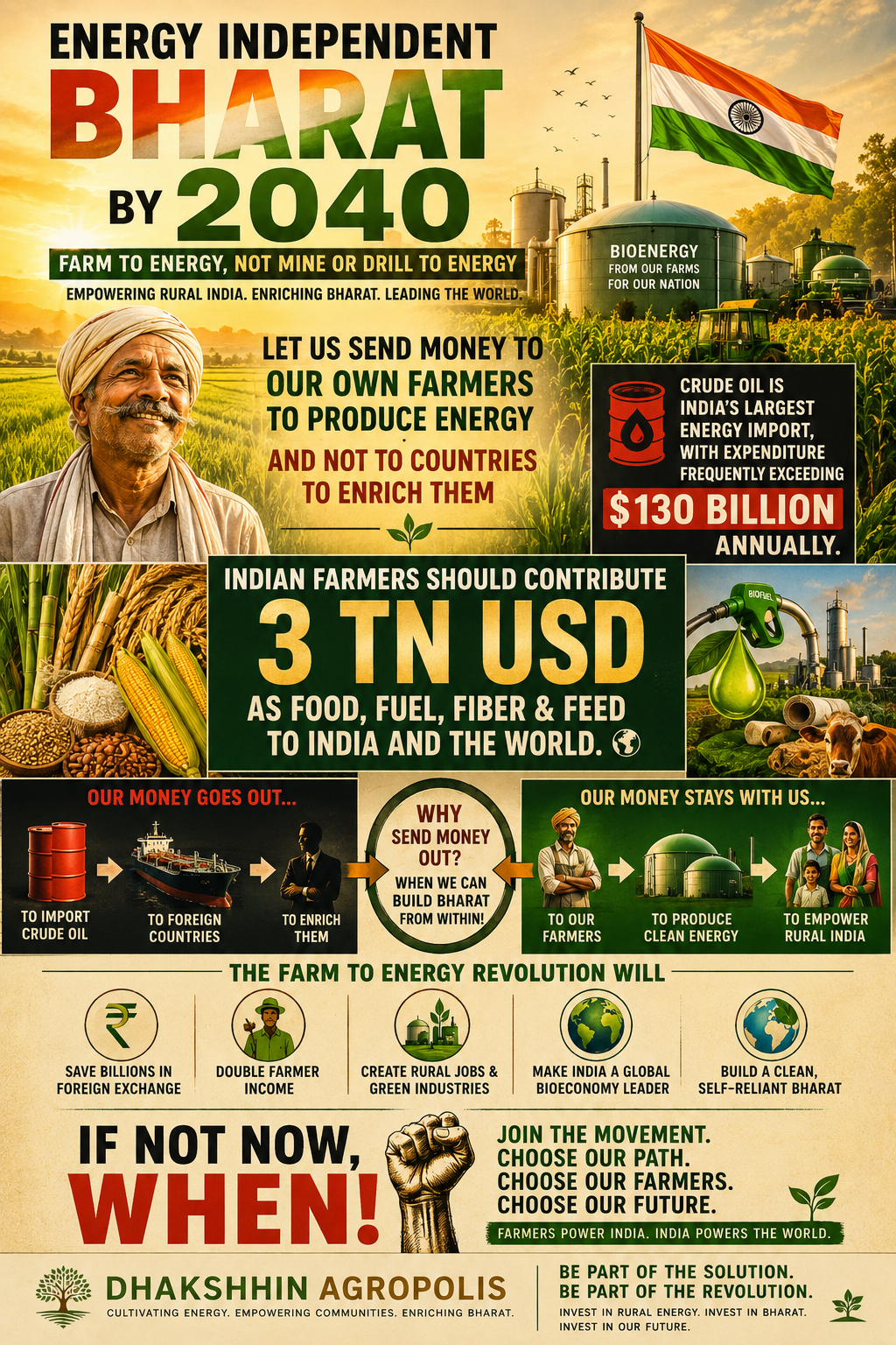 Send money to our own farmers to produce energy, not to foreign countries