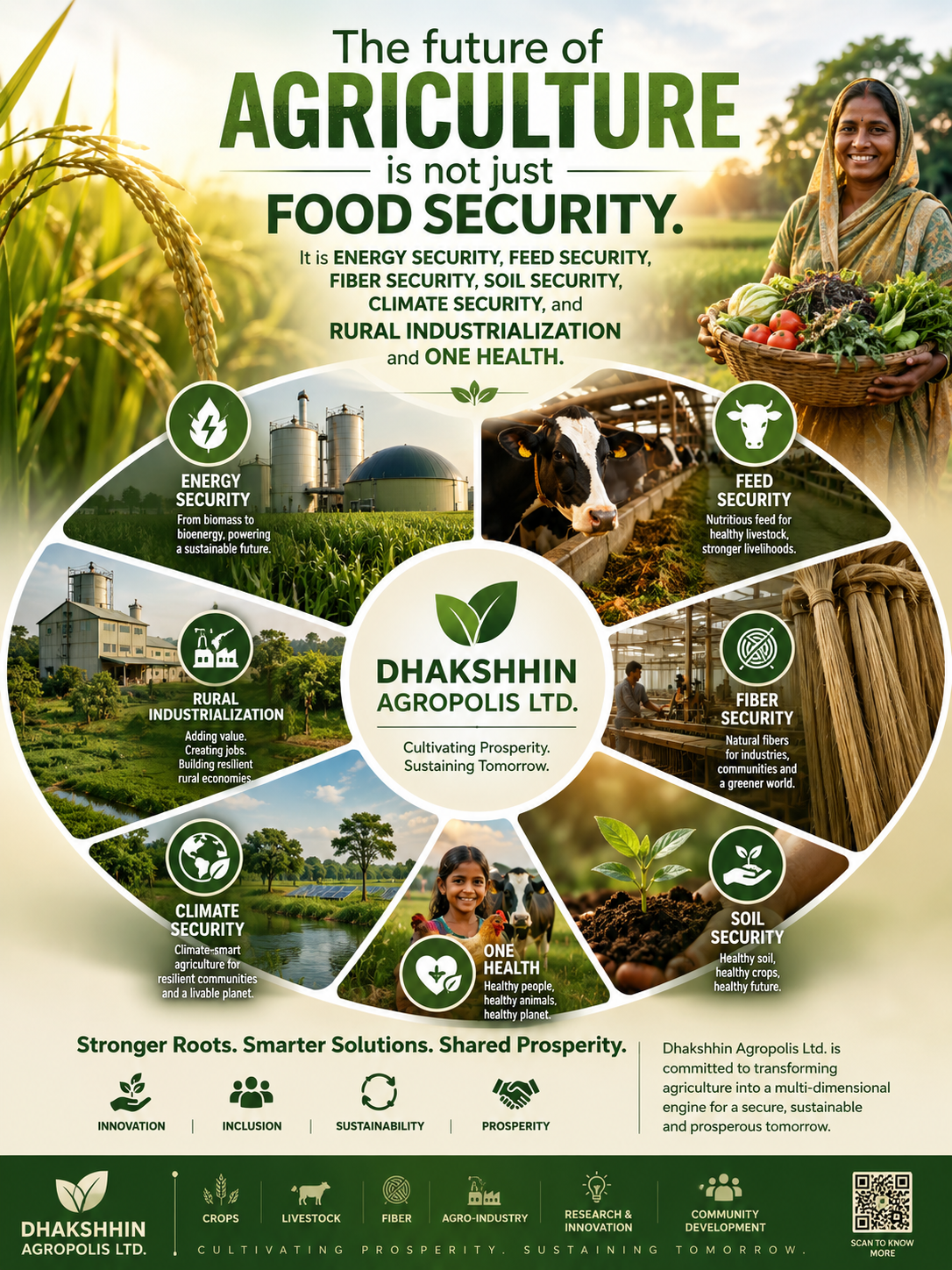 The future of agriculture is not just food security — it is energy security, feed security, fiber security, soil security, climate security, rural industrialization and One Health