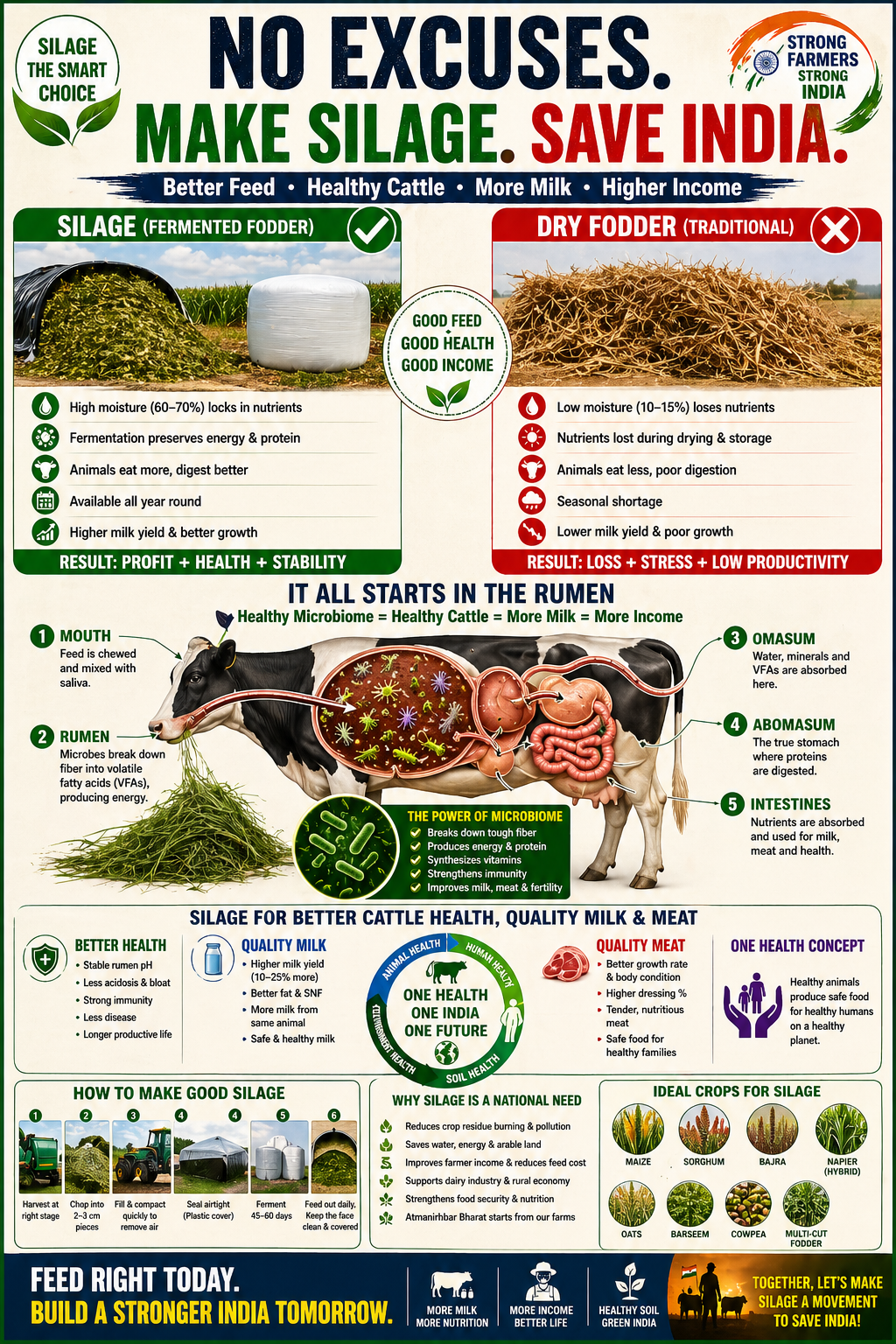 No excuses — make silage, save India