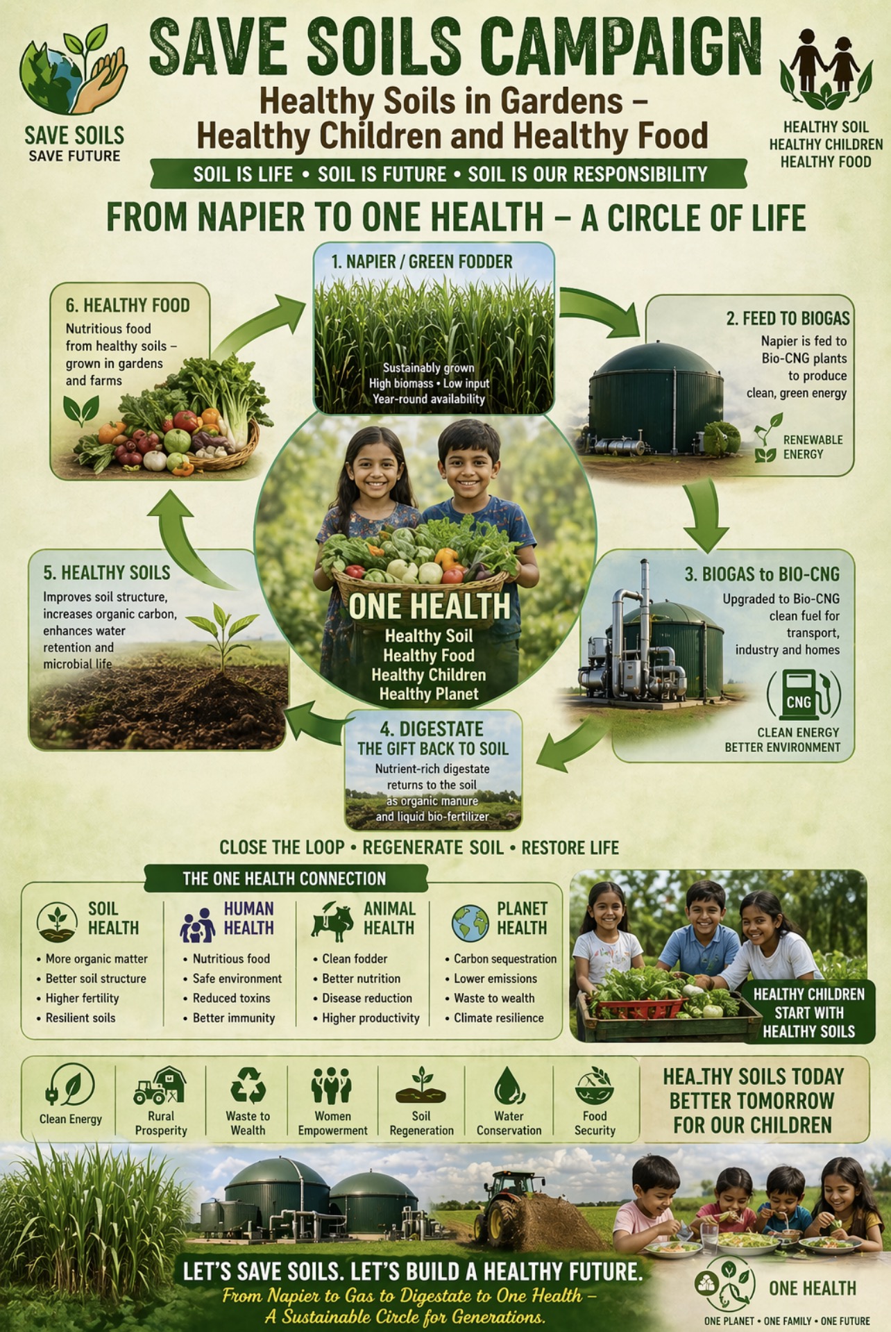 Save Soils Campaign — From Napier to One Health, a circle of life