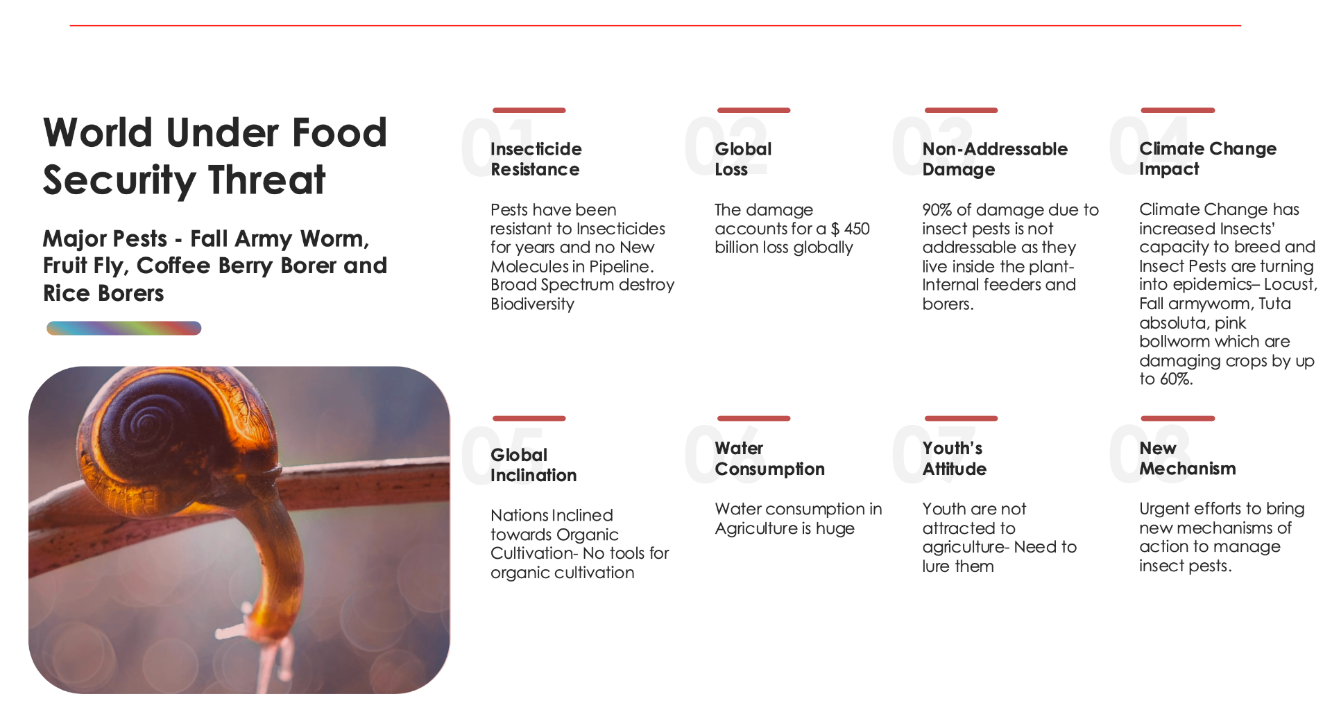 World under food security threat — eight macro pressures on global agriculture