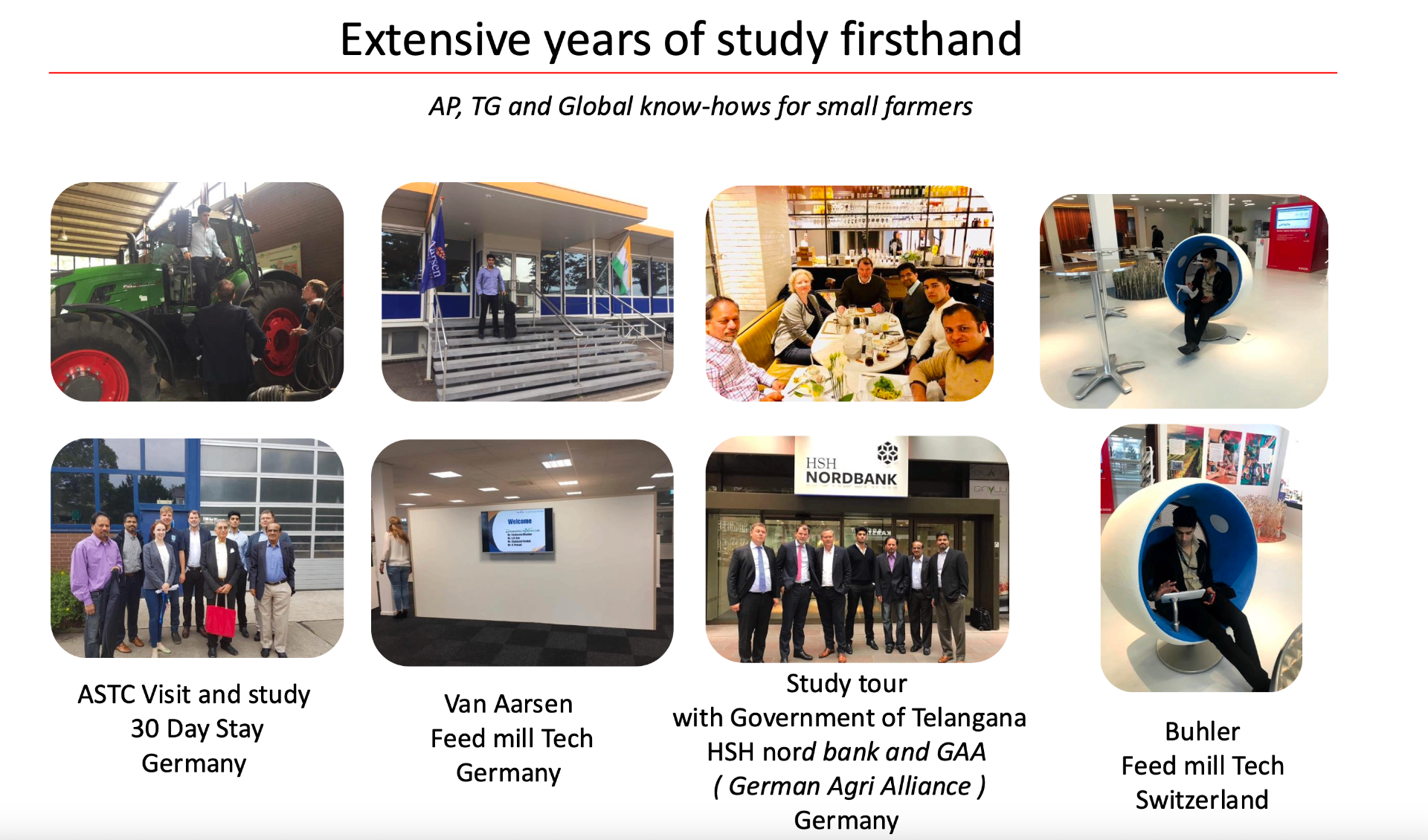 Germany study tour with ASTC, Van Aarsen, HSH Nordbank, GAA and Buhler — agri-tech benchmarking