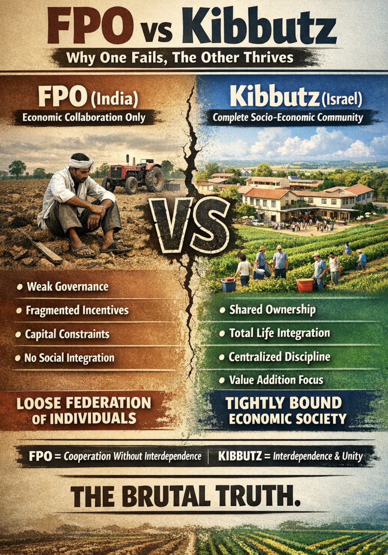 FPO vs Kibbutz