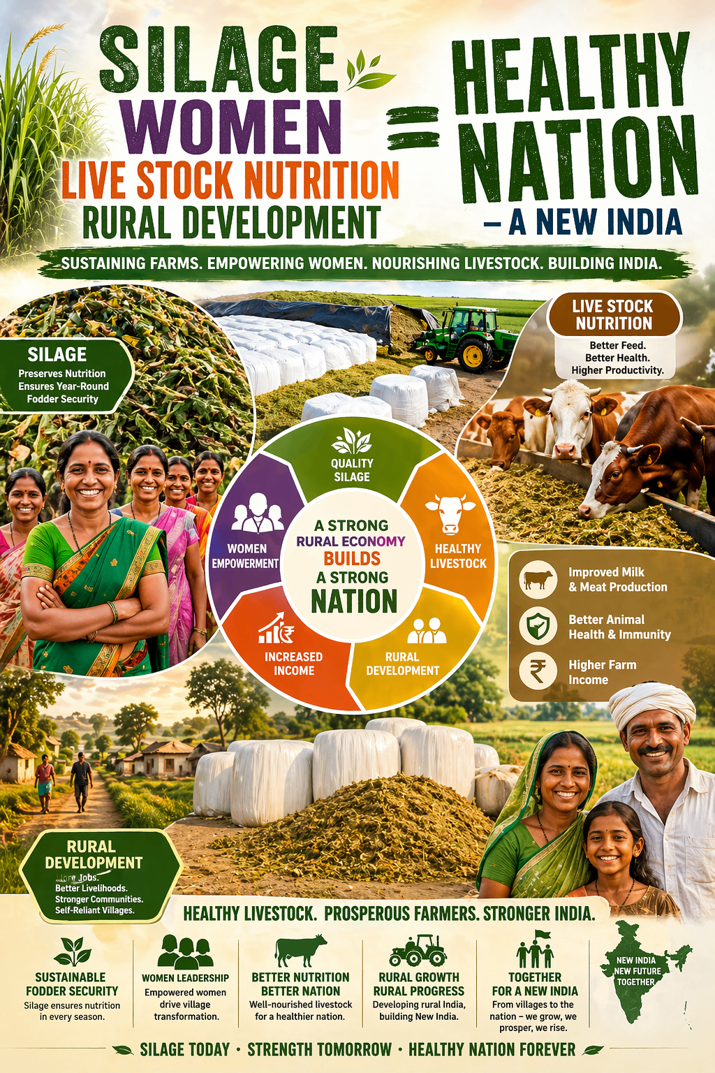 Silage + Women + Livestock = Healthy Nation