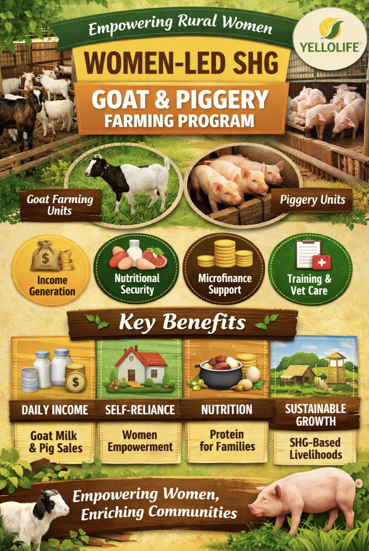 Women-led goat & piggery